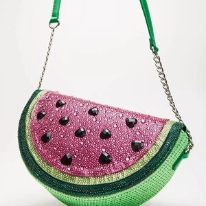 🔹️ Betsey Johnson🔹️ Kitsch Sugar High Watermelon Crossbody Novelty Bag ✨️🍉